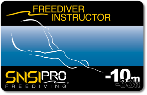 SNSI Freediver Instructor Card