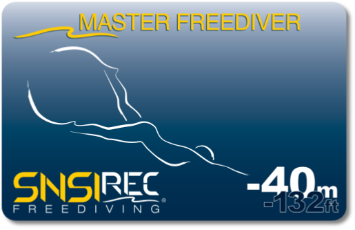 SNSI Master Freediver Card