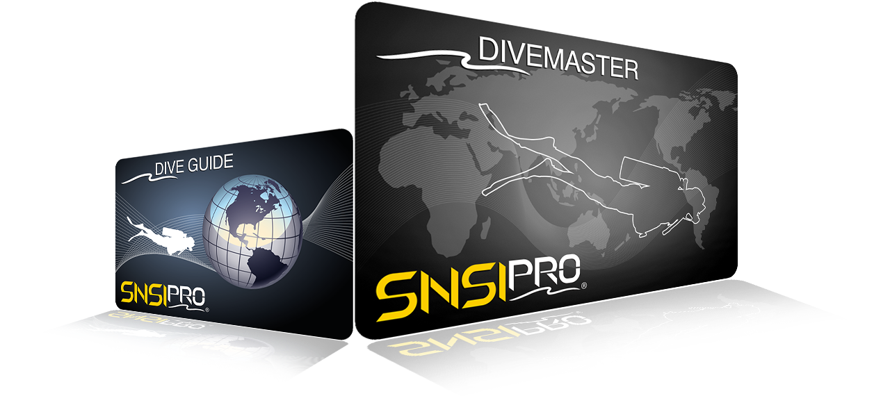 SNSI Dive Guide & Divemaster Cards