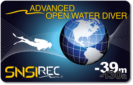 SNSI Advanced Open Water Diver CCard