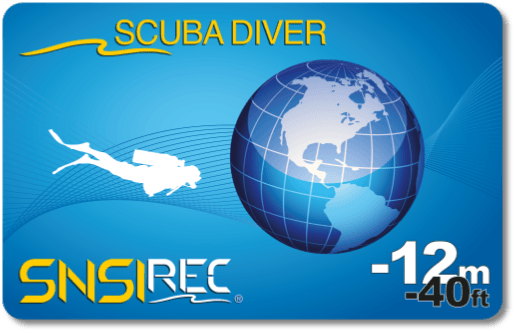 SNSI Scuba Diver CARD