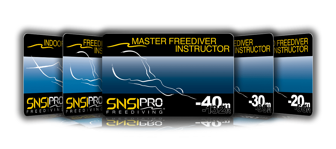 SNSI Freediving Instructor Cards